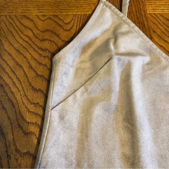 Aritzia Wilfred Vivienne Faux Suede Mini Dress in Camel Sz XS - Picture 5 of 13